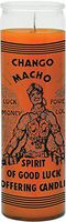 Indio Products Chango Macho/Spirit of Good Luck Orange Candle - Silkscreen 1 Color 7 Day