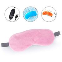 Cute Cold and Hot USB Heated Steam Eye Mask, Adorable Blindfold with Reusable Ice Gels for Sleeping, Eye Puffiness, Dry Eye, Tired Eyes, and Eye Bag with Time and Temperature Control for Girls Women