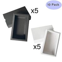 YOUNGTION Medium Gift Wraps Boxes Bridesmaid Proposal Box 7.16""x4.88""x2.24"", Sturdy Storage Box Gift Box for Candy and Chocolate Assemble Boxes Assorted Sizes 10 Pack(Black & White)