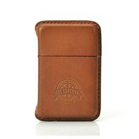 Lxc Smoking Set/Cigarette Box Leather Handmade Cigarette case Leather Box Creative Travel Out Portable Men's Gift Ladies Gift 10 Sticks Mute (Color : Brown)