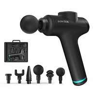 Umay Handheld Percussion Massage Gun Vibration Muscle Massager Body Pain Relief-6 Heads Adjustable 5 Speeds Level