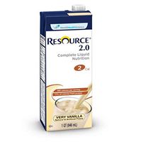 Resource 2.0 Complete Liquid Nutrition 27600000 32 oz Case of 12, Very Vanilla