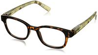 Peepers by PeeperSpecs Women's Sunset Tropics Oval Reading Glasses, Tortoise/Pineapple, 44 mm, +2.50