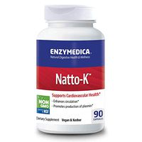 Enzymedica, Natto-K, Enzyme Supplement to Support Cardiovascular Health, Vegan, Kosher, 90 Capsules (90 Servings) (FFP)