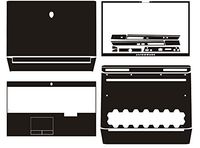 Waterproof Special Laptop Black Carbon Vinyl Skin Stickers Cover for 2019 release Alienware Area-51m 17.3"