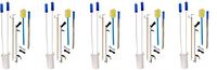 Sammons Preston Complete Hip Replacement Kit, Recovery Kit with Assorted Daily Living Tools Including Sock Aid, 24" Shoehorn, 26" Reacher Tool, Bath Sponge, Dressing Stick, 26" Shoelaces (5-(Pack))