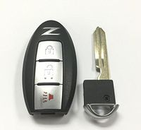 3 Button Nissan 370z Smart Proximity Remote Key Kr55wk49622 W/Uncut Key