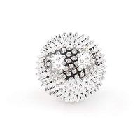lecimo Yoga Massage Ball Gym Balls Spiky Trigger Point Therapy Stress Relief,Silver 3.2CM 03#