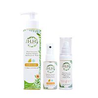 【Airbuy888】HH Plant Extraction Feminine Total Care Citrus Cool Set, 6.76-Ounce Cleansing Wash, 1.69-Ounce Soothing Spray, Plus 1.01-Ounce Firming Serum | pH-Balanced |
