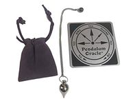 xeonix Stainless Steel Pendulum Oracle Kit with Pouch and Instruction Card