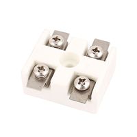 uxcell 30A 2 Way 5 Hole 2W5H High Temperature Ceramic Terminal Block Wire Connector