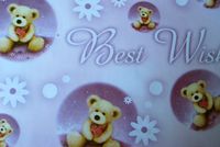 Gift Wrapping Paper - "Best Wishes" Bears