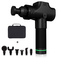 Massage Gun Deep Tissue Percussion Muscle Massager for Pain Relief, Handheld Electric Body Massager with 20 Adjustable Speed, 6 Head, Quiet & Comfortable Muscle Soreness Relieves