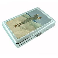Perfection In Style Metal Silver Cigarette Case Vintage Golf Design 007