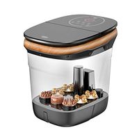 Foot tub Foot Massagers Automatic Footbath Electric Massage Basin Heating Thermostat Barrel Household Pedicure Health Device with Fumigation Foot Bath Barrel Massage Tools