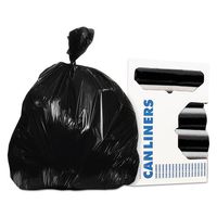 Heritage AccuFit RePrime Can Liners - 23 gal - 30" Width x 45" Length x 0.90 mil (23 Micron) Thickness - Black - Resin - 200/Carton - Can