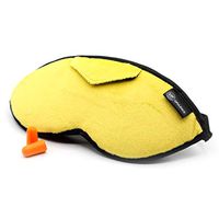 Wild Essentials Opulence Micro Plush Sleep Mask with Soft Foam Earplugs (Mellow Yellow)