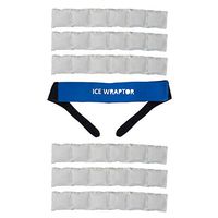 Blue Neoprene Ice Wraptor Bandana, Keep Your Neck, Head, and Joints Cool, One Size Fits All, Fits Ice Packs up to 2.5” x 15” | Longer Lasting | Includes 6 ThemaFreeze Inserts (6 x 1 Cell: 2.5" x 15")