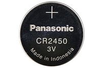 5 x CR2450 Panasonic 3 Volt Lithium Coin Cell Batteries