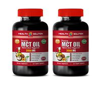 Appetite suppressant with Energy - Premium MCT Oil 3000 MG - Keto Formula - caprylic Acid triglycerides - 2 Bottles 240 Liquid Capsules