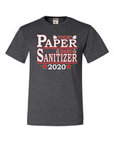 Go All Out X-Large Heather Black Adult Toilet Paper Hand Sanitizer 2020 Presidential Ticket T-Shirt