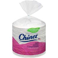 Chinet Classic White 10-3/8" Dinner Compartment Plates (165 ct.) (pack of 2)