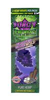 2 Total Natural Juicy Jays Hemp Wraps Grapes Gone Wild Flavor (1 Pack of 2) Made of Pure Hemp Non Tobacco + Limited Edition Beamer Smoke Sticker Producers of Juicy Jays Rolling Papers