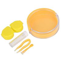 Wytino Mini Contact Lens Case, Portable Mini Contact Lens Storage Box Case Container Holder Suitable for Daily Use and Travel(Yellow)