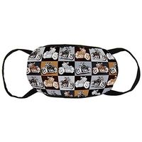 NiYoung Biker for Life Motorcycle Anti-Dust Earloop Face Cover for Women Men, Pollen Running Climbing Half Face Mouth Cover - Elastic Band Anti-Allergies Mouth-Muffle