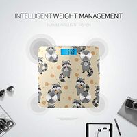 Cute Cartoon Raccoon Smart Weigh Scale Electric Scale Body Weight Scale Tracks 8 Key Compositions Analyzer Sync with Fitness Apps 400 Lbs