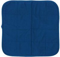 Comfort Finds Quilted Waterproof Seat Protector - 20 X 21 Washable Reusable Chair Pad (Pack of 3, Navy)