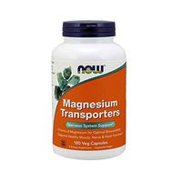 NOW Supplements, Magnesium Transporters with 5 Forms of Magnesium for Optimal Bioavailability, 180 Veg Capsules