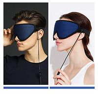 JMung Cotton Silk Eye Mask Graphene Heat mask relieves Fatigue and hot Compress USB to Help Sleep and Remove Dark Circles Under The Eyes,Blue