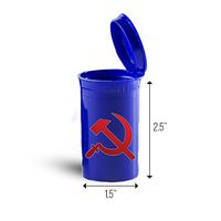 Red Sickle And Hammer Symbol First Aid Case Pill Container ID 4724B
