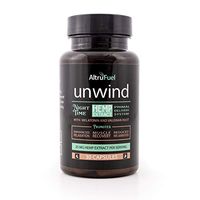 AltruFuel Unwind - All Natural 25 mg Hemp Extract with Melatonin and Valerian Root [Promotes Sleep, Muscle Recovery and Relaxation] - 30 Vegan Caps