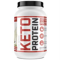 Low-Carb Ketogenic Protein Powder - 10.8g Muscle-Building Keto Protein in Every Scoop | Vanilla Flavored, 1.36 lbs, New from Sheer Strength Labs