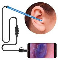 JM-D Ear Otoscope Ear Camera WiFi USB Ear Cleaning Endoscope Ear Cleaner Camera Wireless HD Earwax Removal Tool with 6 Adjustable LEDs for iPhone/iPad, Android