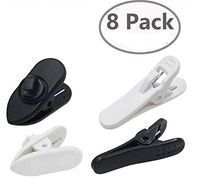 8Pcs 360 Degree Rotate Earphone Mount Cable Clothing Clip for Most Bose Monster Sony Sennheiser Headset Headphones