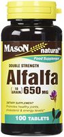 Mason Vitamins Alfalfa 650 mg Tablets, 60 Count