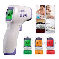 ADASP Infrared Forehead Thermometer Non-Contact Laser Temperature Gun Accurate Digital Thermometer Portable Body Basal Thermometer Gun with LCD Display for Baby and Adults, Immediate Result