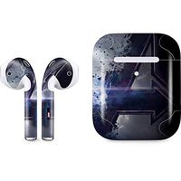 Skinit Decal Audio Skin for Apple AirPods with Wireless Charging Case - Officially Licensed Marvel/Disney The Avengers Logo Design