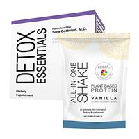 Reset360 Detox Mini Kit Including Detox Essentials & Vanilla Protein Powder All-in-One Meal Replacement Shake