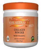 New HYDROCOLAGINA XXI Plus HYDROLYZED Collagen Powder W/GRAVIOLA VIT C, Helps w/Hair, Skin, Nails and Joints Pain,Arthritis and More
