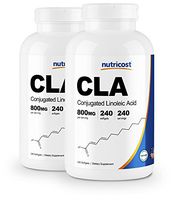 Nutricost CLA (Conjugated Linoleic Acid) 800mg, 240 Softgels (2 Bottles)