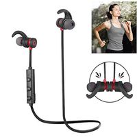 Zippem Bluetooth Headphones Waterproof, Wireless Sport Earphones Stereo Sweatproof Earbuds,Noise Cancelling Headset for Workout, Running, Gym