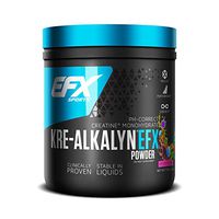 New EFX Kre-Alkalyn | PH Correct Creatine Monohydrate | Patented Formula, Gain Strength, Build Muscle & Enhance Performance | Rainbow Blast - 220 Grams / 110 Serving