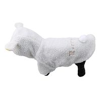 Meolin Cotton Pet Coat Dog Cat Hoodie Pet Clothes Puppy Hoodies Coat Winter Sweatshirt Warm Sweater,White,XS