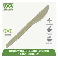 Eco-Products Plant Starch Knife, Cream, 1000/Carton