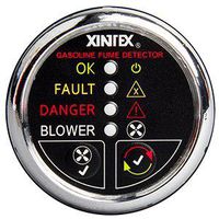 Fireboy-Xintex Xintex Gasoline Fume Detector & Blower Control w/Plastic Sensor - Chrome Bezel Display