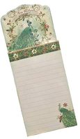 Punch Studio Gem & Glitter Embellished Magnetic Die Cut List Pad, Frost Green Peacock 66646